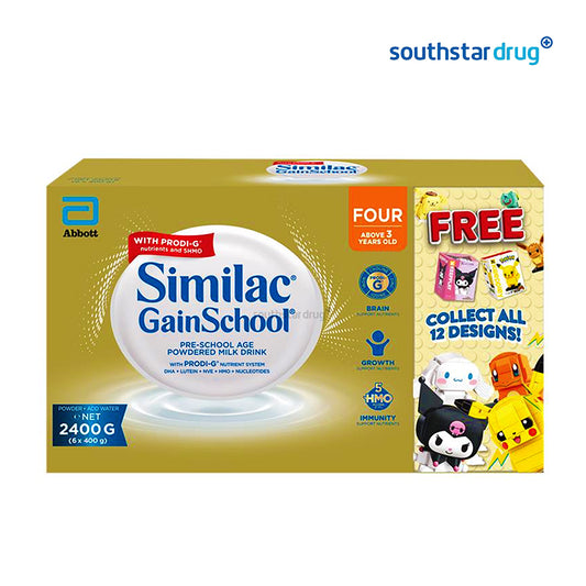 Similac GainSchool HMO 3+ Four 2.4kg Box with Free Toy