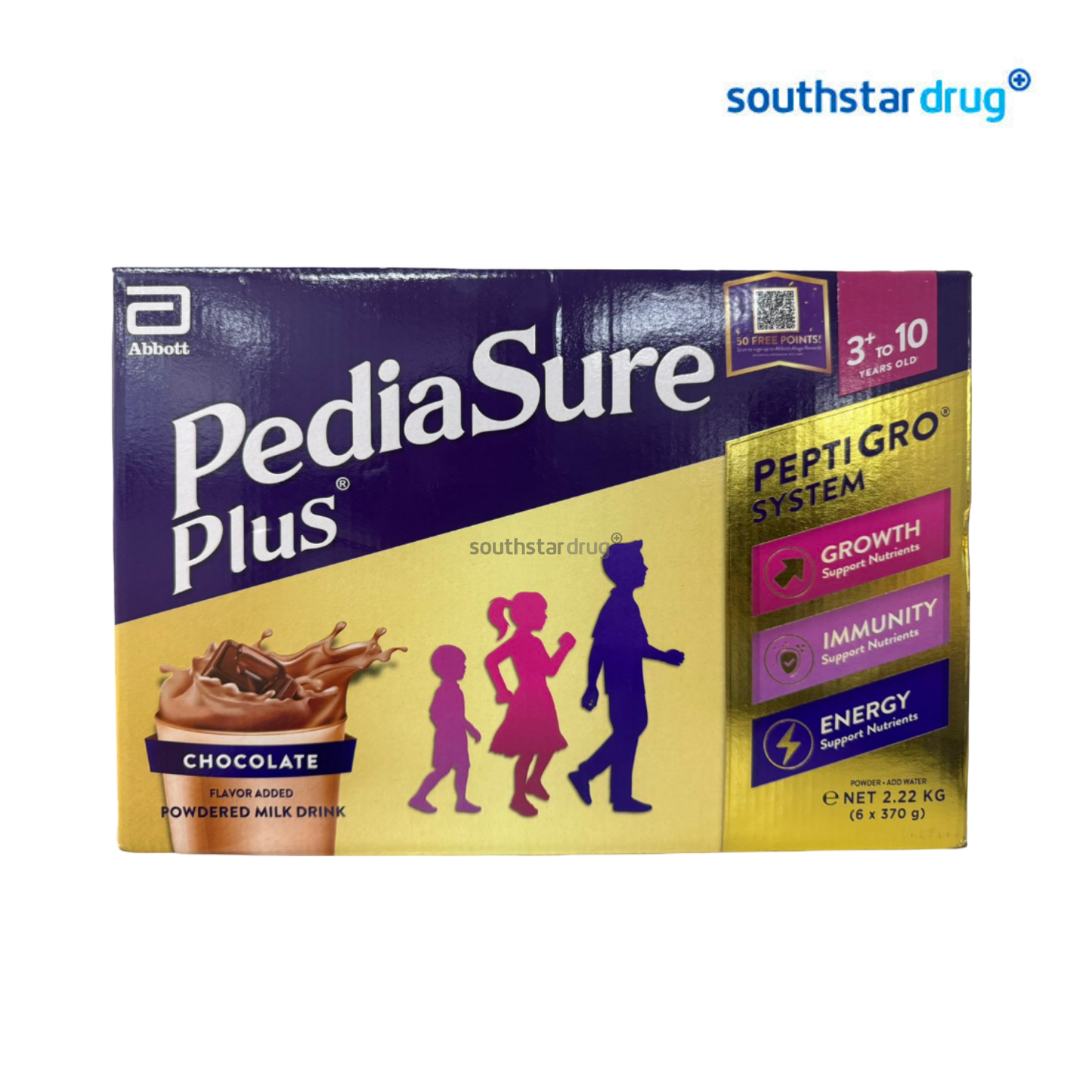 Pediasure Plus 3+ Chocolate Milk Powder 2.22kg Box