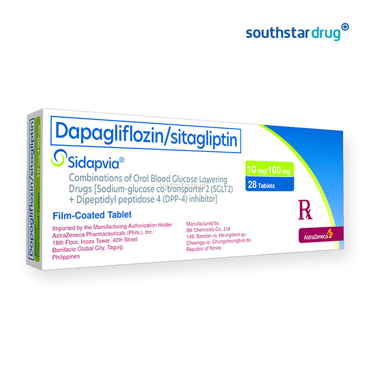 Rx: Sidapvia 10mg/100mg Film-coated Tablet