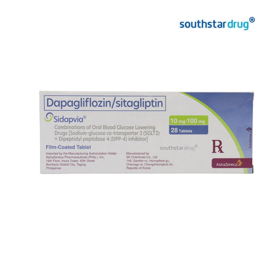 Rx: Sidapvia 10mg/100mg 1pc. Film-coated Tablet