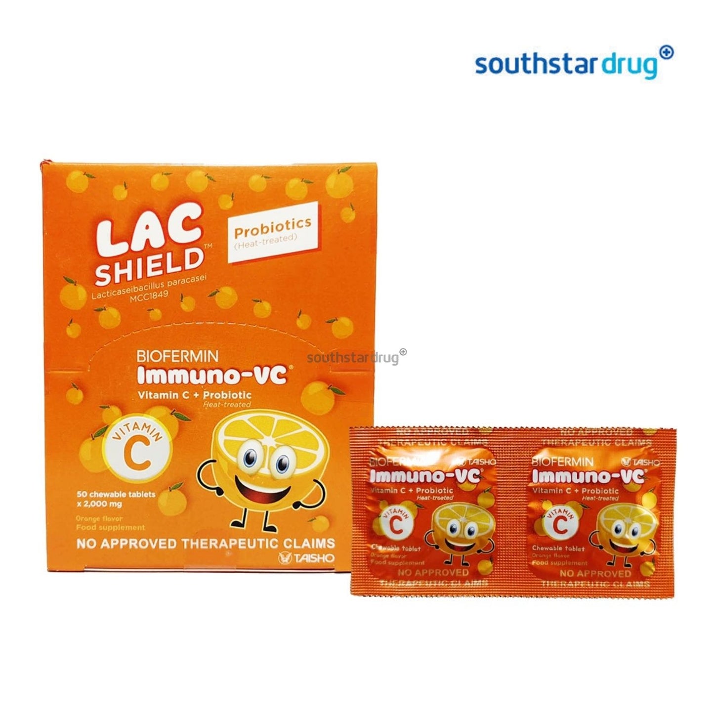 Biofermin Immuno Vitamin C Orange Chewable Tablet - 2s
