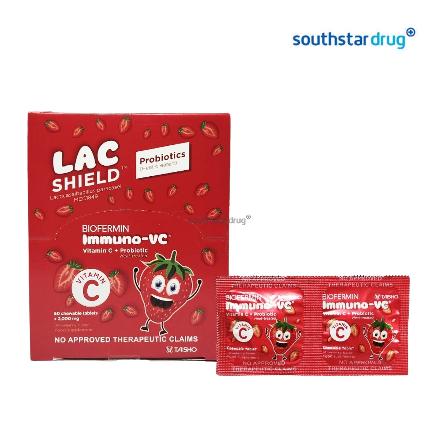 Biofermin Immuno Vitamin C Strawberry Chewable Tablet - 2s