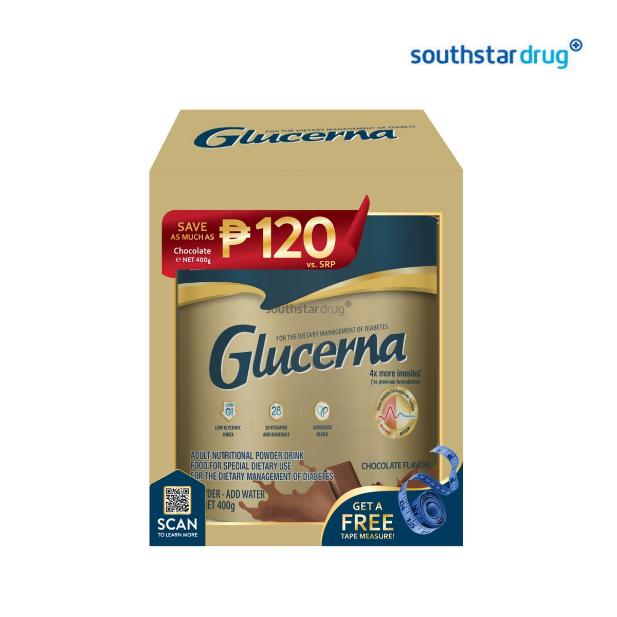 Glucerna Chocolate 400g Box – Nutritional Support