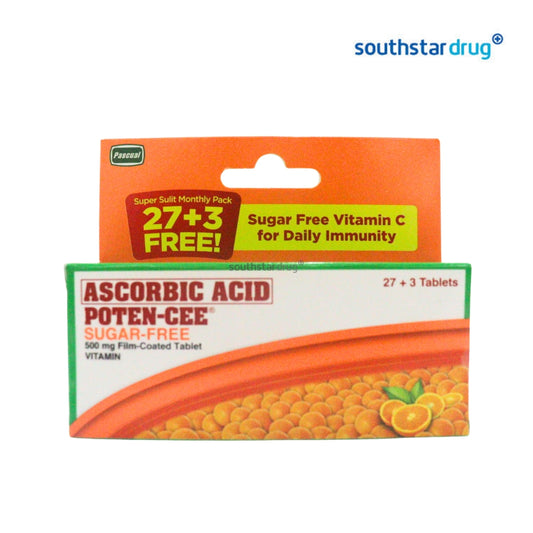 Potencee Sugar-Free Film-Coated Tablets 500mg 27+3 Pack