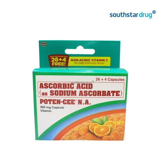 Potencee Non-Acidic 500mg Capsules 26+4 Pack