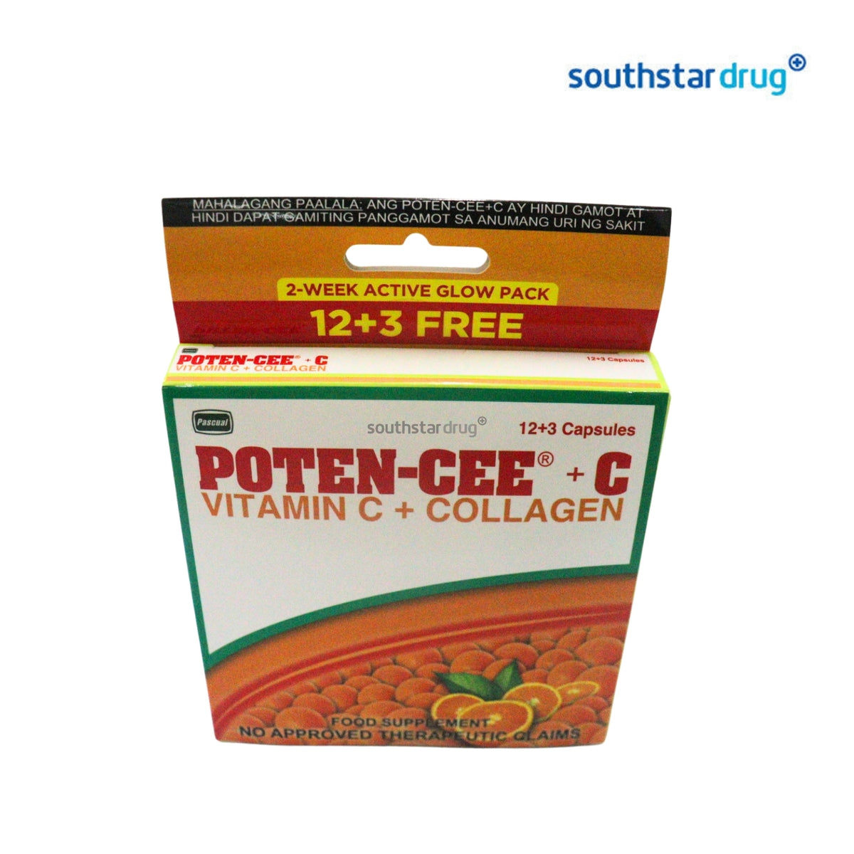 Potencee+C Capsules 12+3 Pack - Vitamin C & Collagen