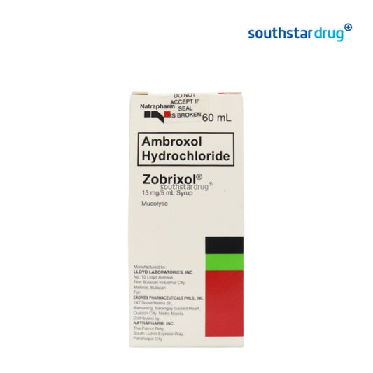 Rx: Zobrixol 15mg / 5ml 60ml Syrup