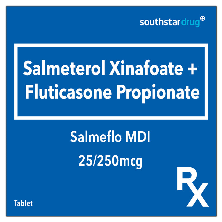 Rx: Salmeflo MDI 25/250mcg Inhaler