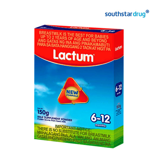 Lactum 6 to 12 Months Plain 150g Box