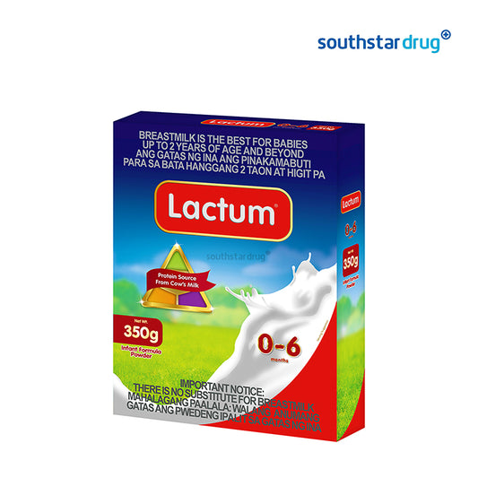 Lactum 0 to 6 Months Plain 350g Box