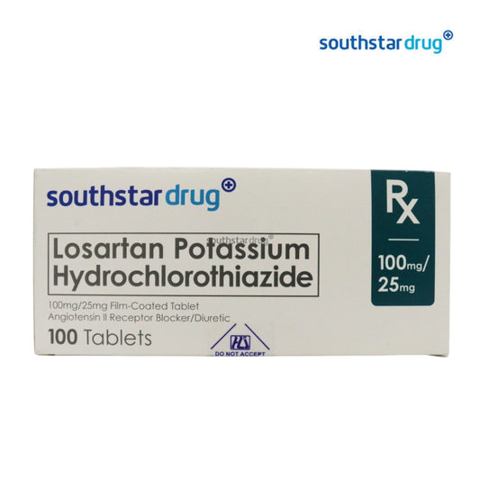 Rx: Southstar Drug Losartan Potassium Hydrochlorothiazide 100mg/25mg Tablet