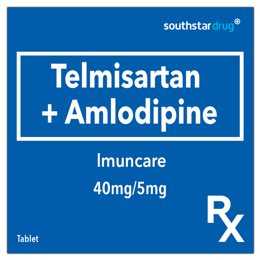 Rx: Southstar Drug Telmi+Amlo 40mg/5mg Tablet