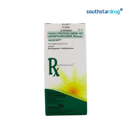Rx: Nasatapp 12.5mg 60ml Syrup
