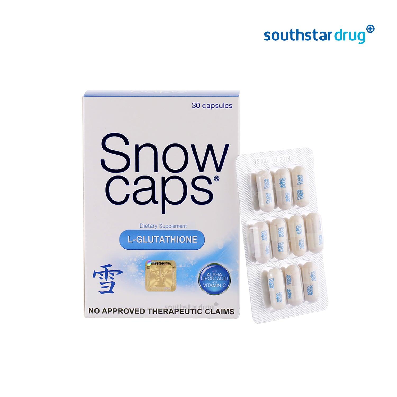 Buy Snow Caps L-Glutathione 500 mg Capsule - 30s Online Southstar Drug Buy Snow Caps L-Glutathione 500 mg Capsule - 30s Online Southstar Drug