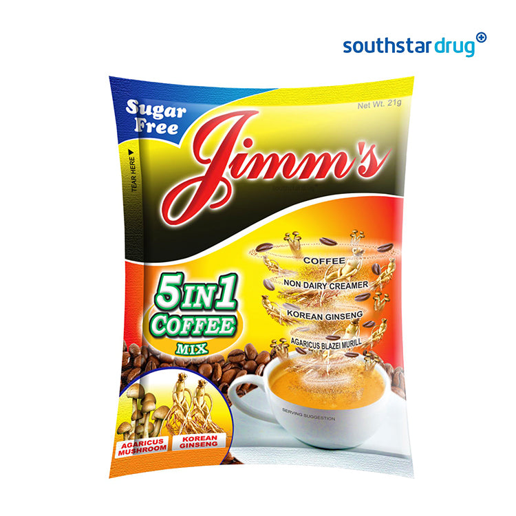 Jimms Coffee 5in1 Sugar-Free Instant Mix 21g Sachet