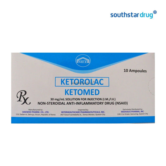 Rx: Ketomed 30mg /ml Ampule