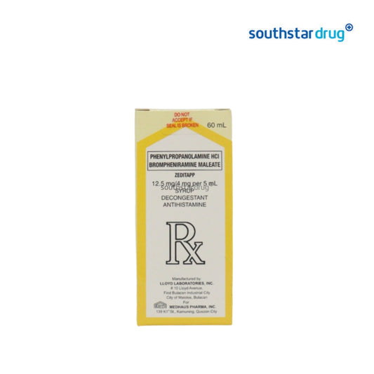 Rx: Zedittap 12.5mg / 5ml 60ml Syrup