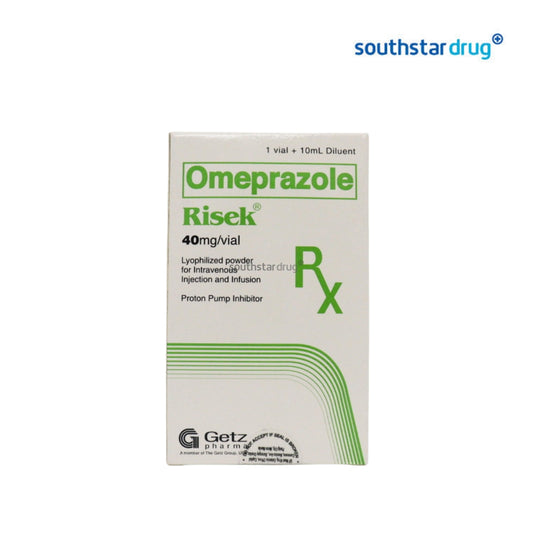 Rx: Risek Omeprazole 40mg Vial