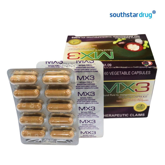 MX3 Mangosteen 500mg Capsules 30s – Natural Antioxidant Wellness Supplement