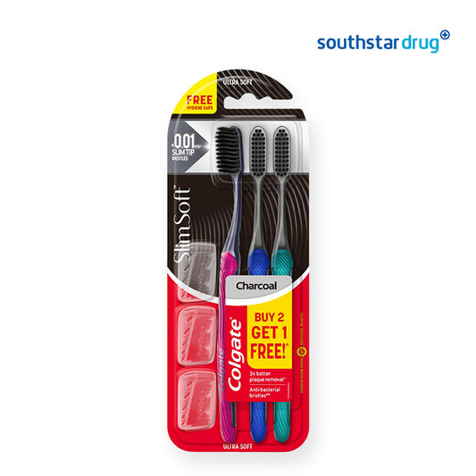Colgate Slim Soft Charcoal Buy 2 Get 1 Free Toothbrush