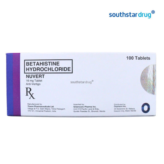 Rx: Nuvert 16mg Tablet