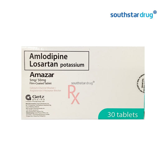 Rx: Amazar 5mg / 50mg Tablet