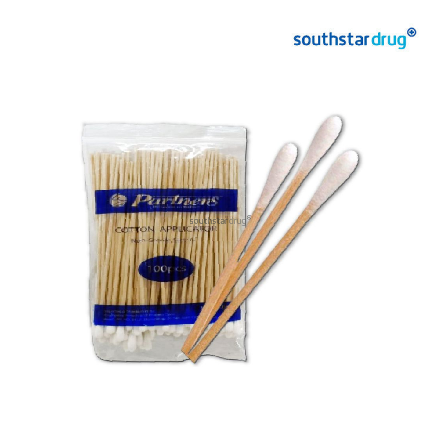 Partners Cotton Applicator Non-Sterile Sticks