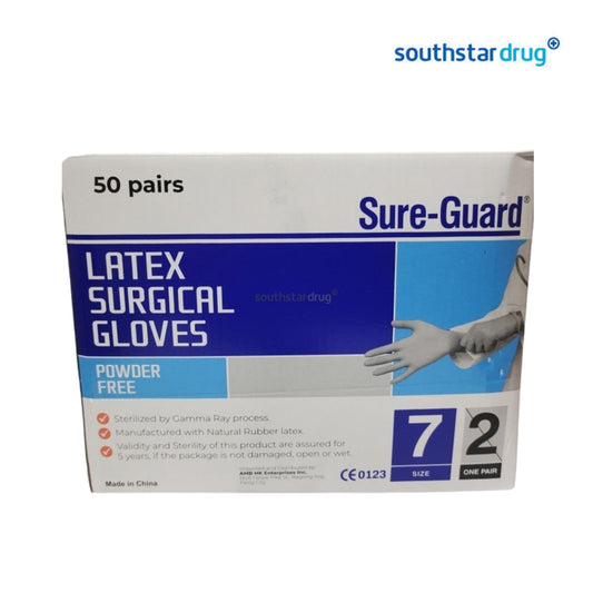 Sure Guard Latex Surgical Gloves Size 7 - 1 Pair