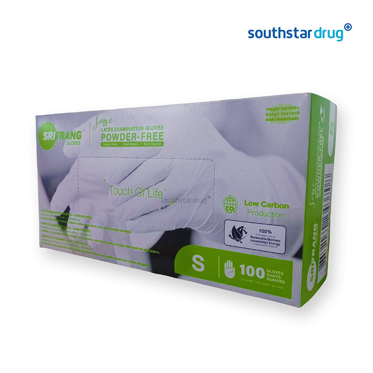 Medx/Sritrang Gloves Latex Powder-free Small