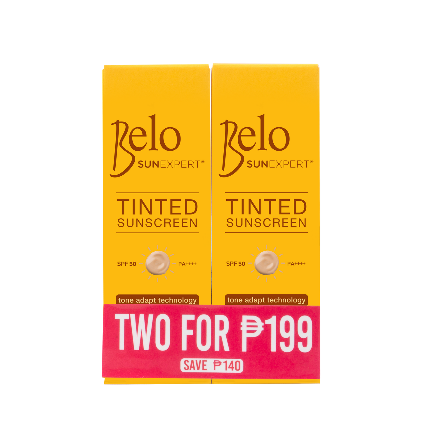 Belo Tinted Sunscreen Cream Spf50 @199 10mlx2