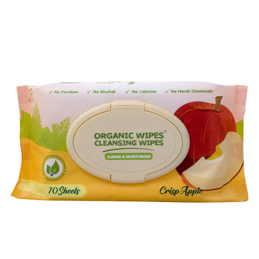 Organic Wipes Cleansing Crisp Apple
