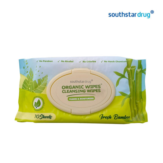 Organic Wipes Cleansing Fresh Bamboo 70s