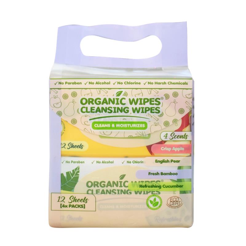 Organic Wipes Cleansing Assorted