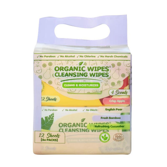 Organic Wipes Cleansing Assorted