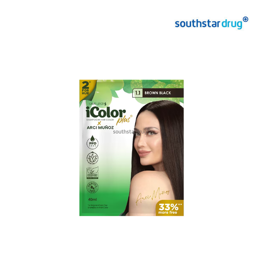 IColor Hair Color Brown Black Shampoo 40ml