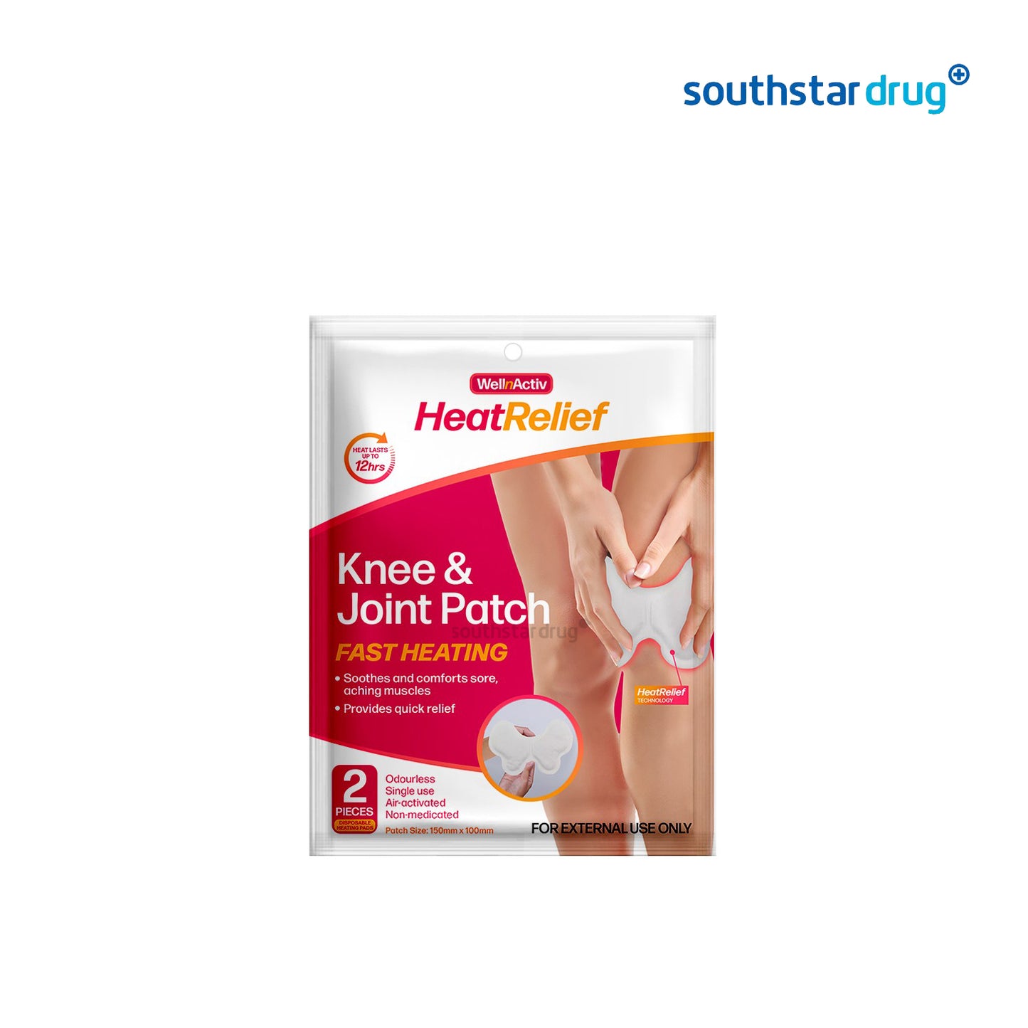 WellnActiv HeatRelief Knee and Joint Patch - 2s