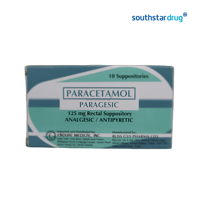 Paragesic 125mg Suppository - 10pcs