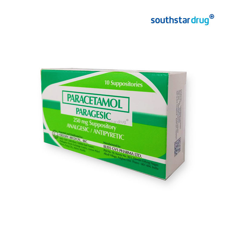 Paracetamol Paragesic 250mg Analgesic Suppository - 1pc.