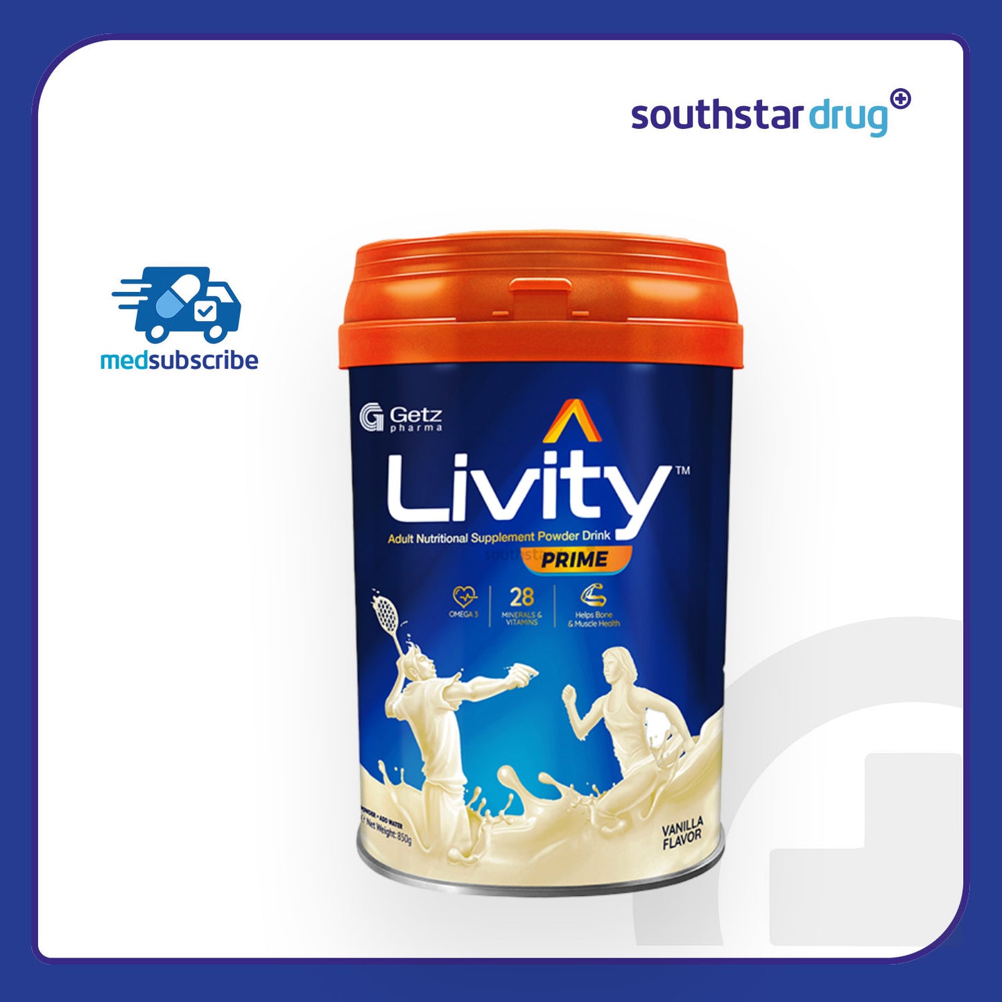 MedSubscribe - Livity Prime Adult Nutritional Supplement Powder Drink 850g