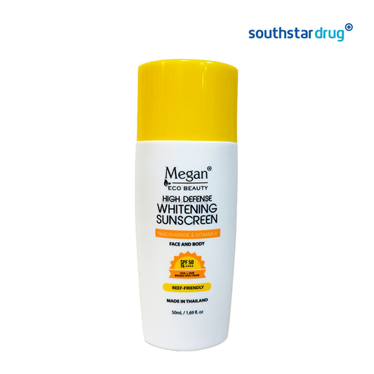 Megan Sunscreen HD Effect Whitening SPF 50 PA+ 50ml
