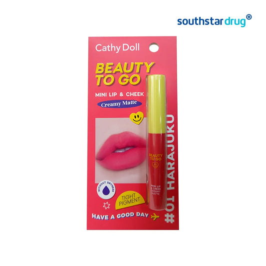 Cathy Doll Beauty To Go Mini Lip & Cheek Creamy Matte Harajuku 0.6g