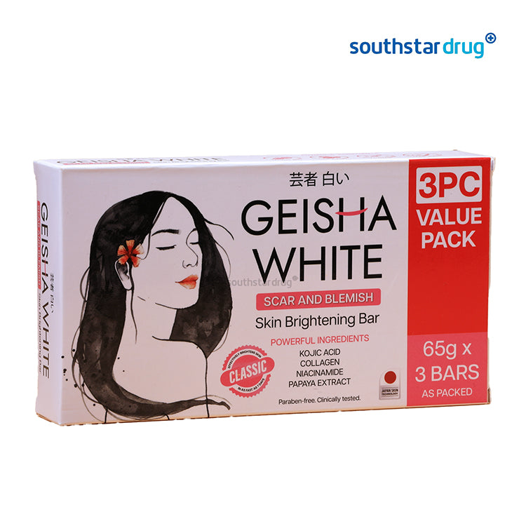 Geisha White Soap Classic 65g - 3pcs Value Pack