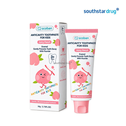 Scoban Kids Juicy Peach Toothpaste 50g (1 Tube) – Daily Oral Care for Kids