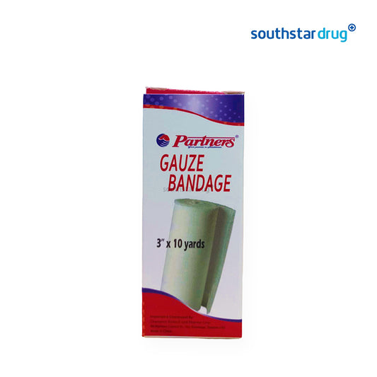 Partners Gauze Bandage 3x10 inches (10pcs) – First Aid Supply, Wound Care