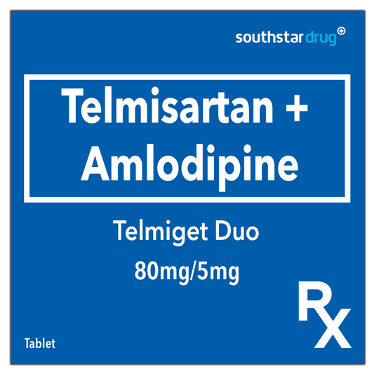 Rx: Telmiget Duo 80mg/5mg Tablet