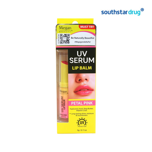 Megan Beauty UV Serum Lip Balm Petal Pink 3g