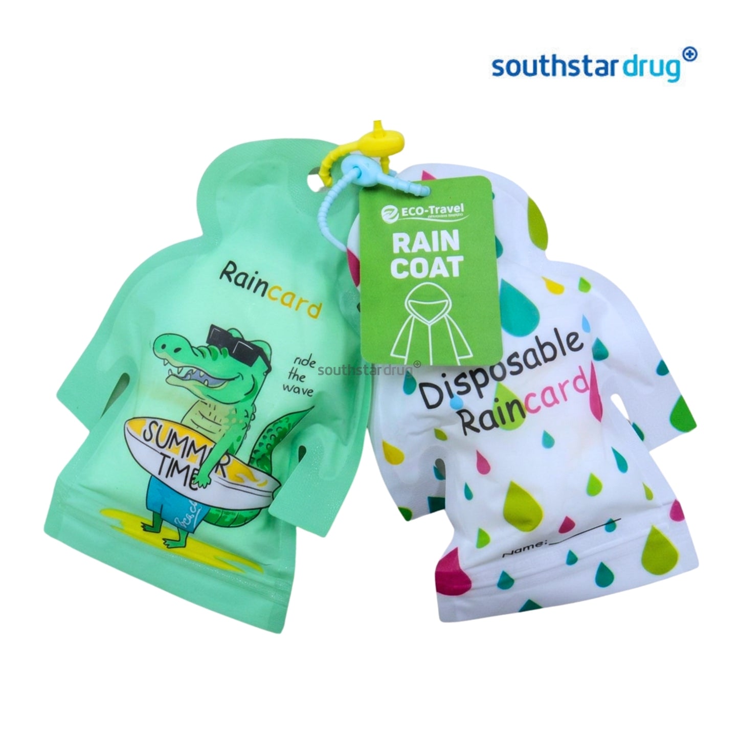 Eco Travel Disposable Raincoat 2pcs