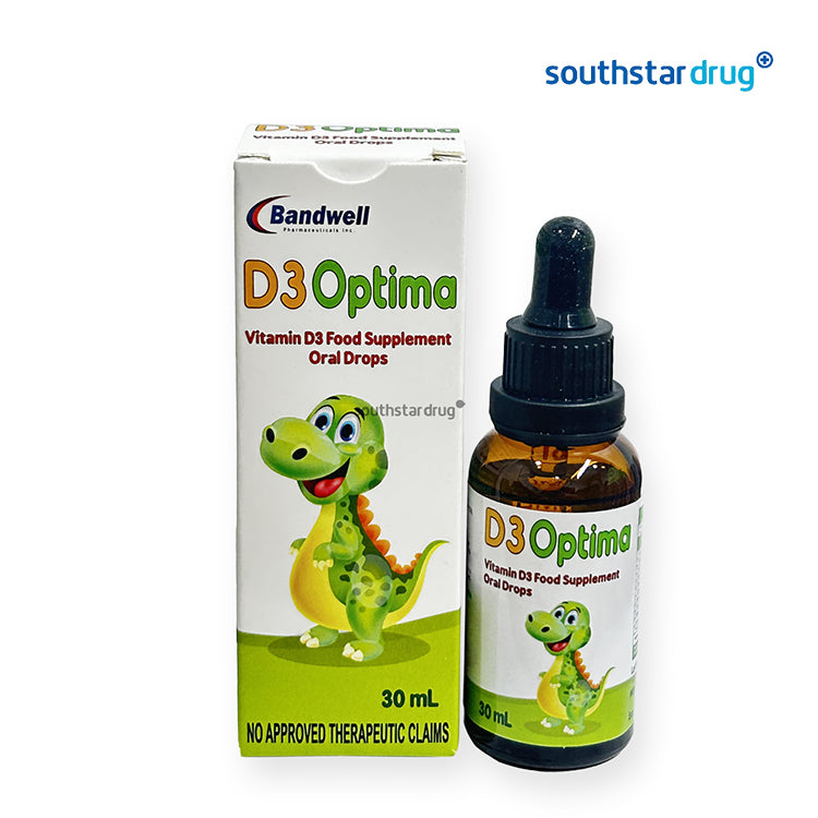 D3 Optima Oral Drops 30ml (1 Bottle) – Vitamin D Supplement