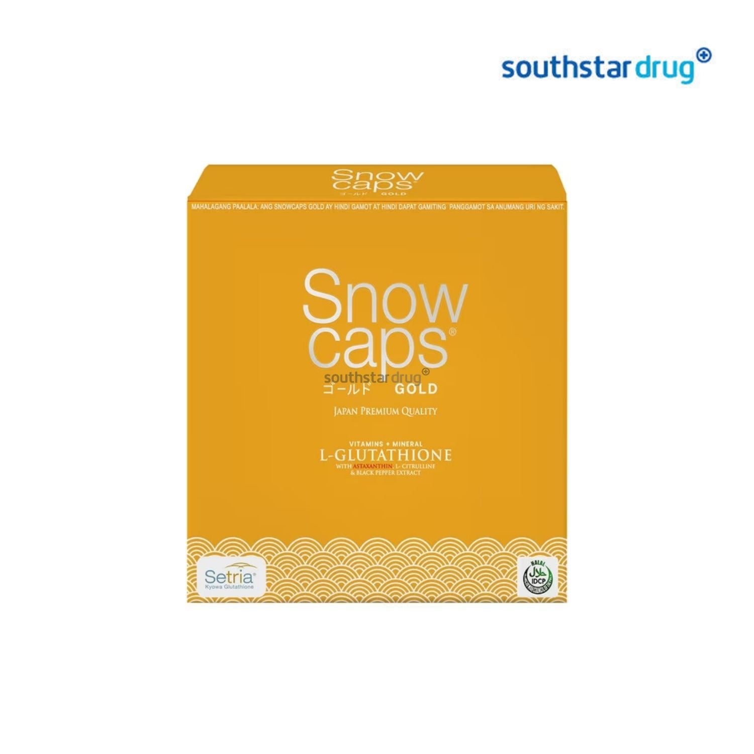Buy Snow Caps Gold Glutathione Capsules 30s Online – Southstar Drug