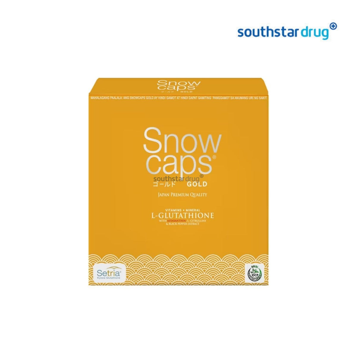 Snow Caps Gold Glutathione Capsules 30s